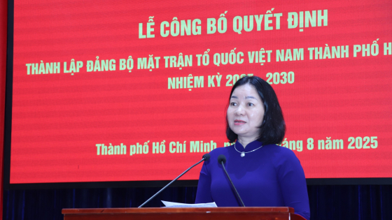 Bà Trương Thị Bích Hạnh làm Bí thư Đảng ủy MTTQ Việt Nam TP.HCM