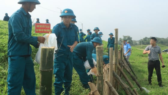 Hà Nội: Diễn tập xử lý tốt các tình huống giả định về sự cố đê điều