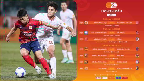Lịch phát sóng trực tiếp vòng 1 V.League 2025/2026: Khai màn một mùa giải đặc biệt