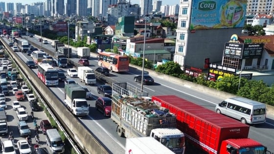 Đường Vành đai 3 Hà Nội sửa xong khe co giãn, phương tiện di chuyển bình thường
