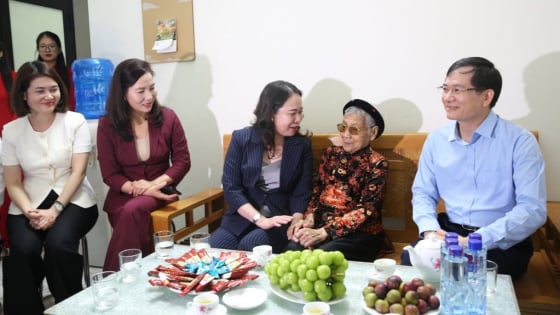 Phó Chủ tịch nước Võ Thị Ánh Xuân thăm, tặng quà gia đình chính sách ở Quảng Ninh