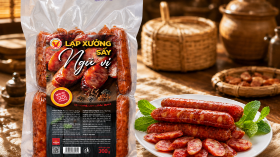Mavin Foods ra mắt lạp xưởng sấy ngũ vị