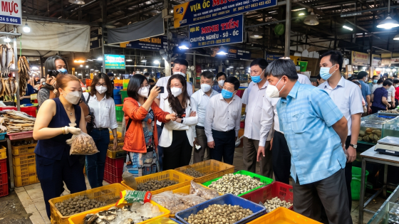 TPHCM tiêu hủy gần 1 tấn thịt 'bẩn' ở chợ đầu mối