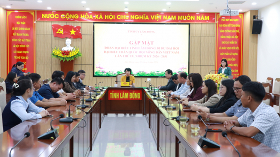 Lãnh đạo Lâm Đồng gửi gắm tâm tư tới đoàn đại biểu tham dự Đại hội Đại biểu toàn quốc Hội Nông dân Việt Nam lần thứ IX