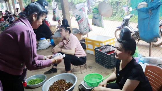 Một cái chợ ở Sơn La vô thấy la liệt con đặc sản lạ mắt, dân tình mua bán tấp nập
