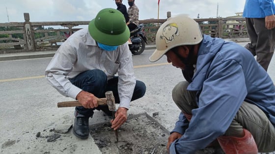 Cầu Ka Long Móng Cái xuất hiện vết nứt lạ khiến cơ quan chức năng phải khảo sát đánh giá 