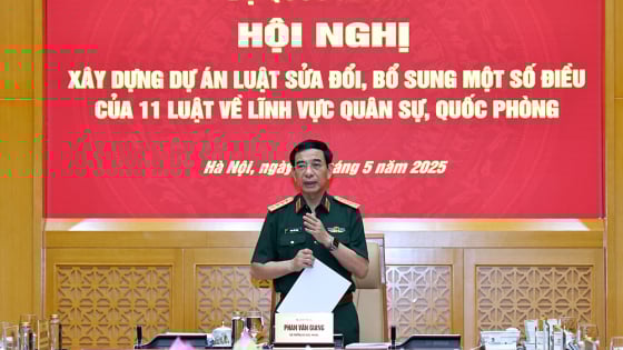 Đại tướng Phan Văn Giang yêu cầu hoàn chỉnh dự án luật sửa đổi, bổ sung 11 luật về quân sự, quốc phòng khi sáp nhập tỉnh, thành