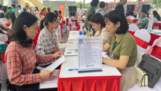 Hà Nội: Thời tiết không thuận lợi, hàng nghìn lao động vẫn tới ngày hội, tìm cơ hội việc làm 
