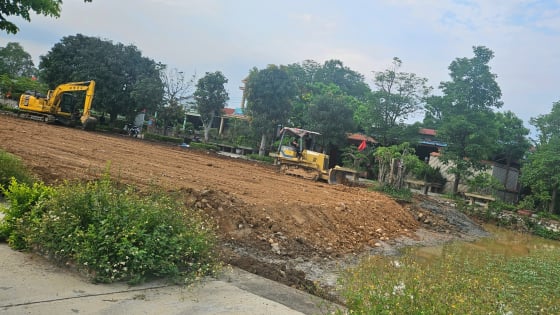 Một hộ dân Quảng Bình ngang nhiên san lấp đất trồng lúa, chính quyền lập biên bản mà đâu có chấp hành