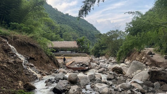 Lũ quét ở Bắc Kạn, tan hoang các trang trại nuôi cá tầm, cá hồi tiền tỷ trên đỉnh núi Pù Lầu