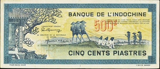 Ảnh in trên tờ bạc 500 Piastres và câu chuyện về nhiếp ảnh gia Huỳnh Sỏ 