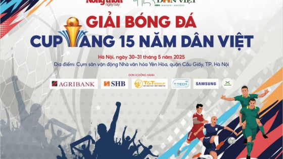 Giải bóng đá Cup Vàng 15 năm Dân Việt: Niềm đam mê và tính fair-play song hành
