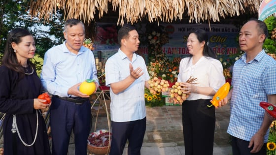 Đến chợ phiên nông sản an toàn tỉnh Bắc Ninh 2025, du khách được trải nghiệm cảnh đẹp, thưởng thức nông sản an toàn