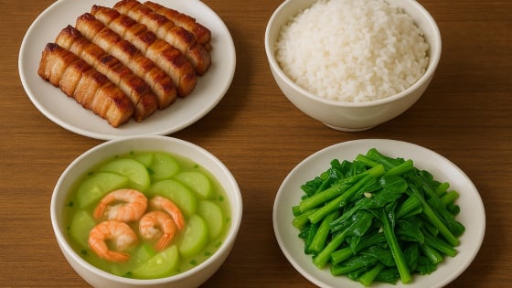 Bữa cơm tối cuối tuần 120 nghìn: Thịt ba chỉ nướng nồi chiên không dầu giòn rụm