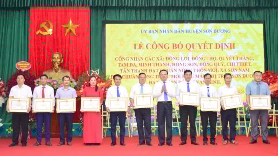 Một huyện của Tuyên Quang có thêm 10 xã về đích nông thôn mới, nông thôn mới kiểu mẫu, trước giờ sáp nhập tỉnh Hà Giang
