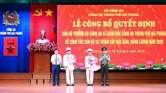 Hai Phó Giám đốc Công an TP Hải Phòng nghỉ hưu
