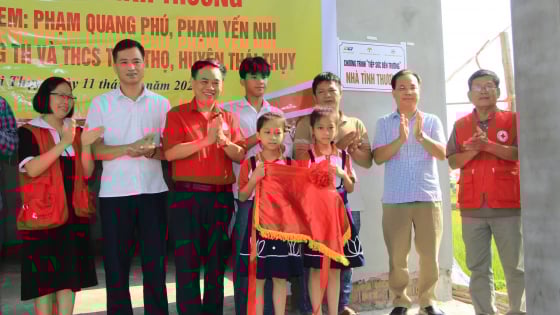Thái Thụy (Thái Bình): Khánh thành nhà tình thương cho ba anh em học sinh nghèo vượt khó