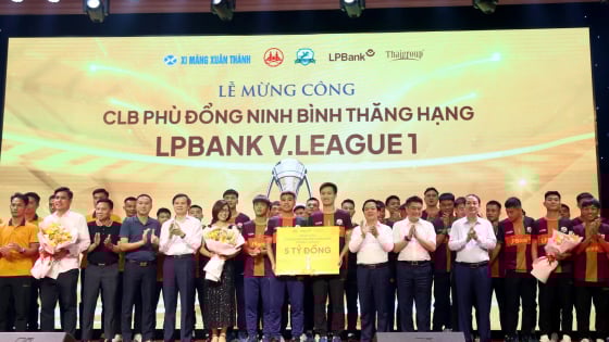 Phù Đổng Ninh Bình thăng hạng V.League 1: 10 năm chờ đợi và phần thưởng xứng đáng!
