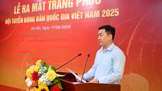 Đội tuyển bóng bàn Việt Nam ra mắt trang phục dự SEA Games 33