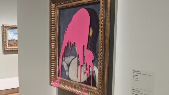 Tranh của Picasso bị phá hủy