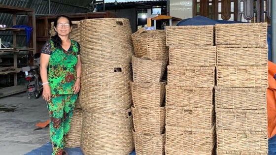 Vì sao mô hình tổ hợp tác đan lục bình ấp Cả Sáu, Tây Ninh trở thành điểm sáng?