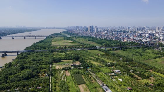Hà Nội 'chốt' làm nông nghiệp sinh thái và du lịch trải nghiệm trên đất bãi sông, khởi công nhiều cầu bắc qua sông Hồng dịp 2/9