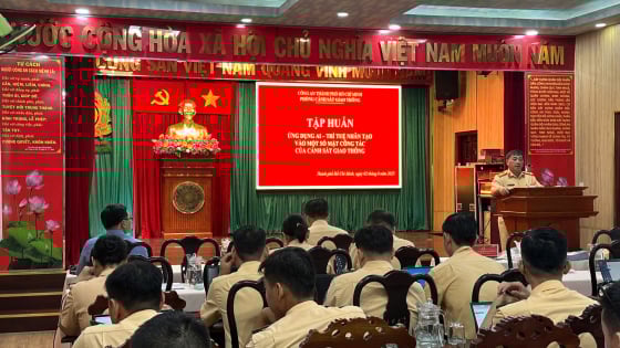 Phòng Cảnh sát giao thông Công an TP.HCM tập huấn ứng dụng AI vào công tác