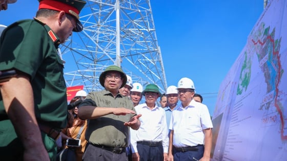 Thủ tướng Phạm Minh Chính trực tiếp kiểm tra tiến độ dự án tải điện 500kV Lào Cai-Vĩnh Yên