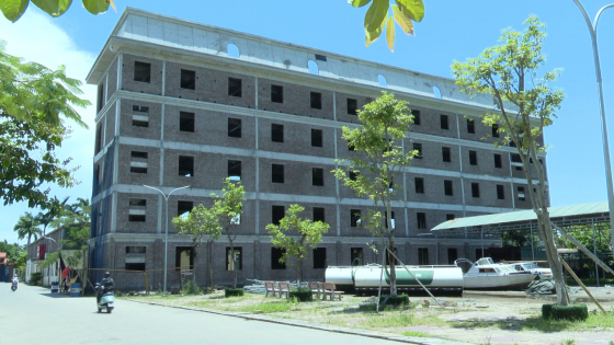 Trường Cao đẳng Bách nghệ Hải Phòng bị dừng thi công vì xây dựng không đúng quy hoạch