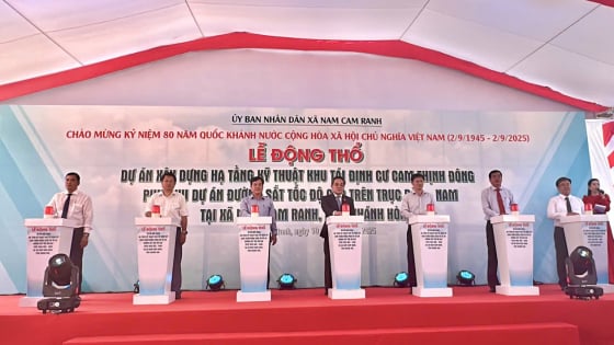 Động thổ dự án xây dựng hạ tầng kỹ thuật khu tái định cư Cam Thịnh Đông, tổng vốn đầu tư gần 16 tỷ đồng 