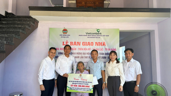 Hội Nông dân xã Đại Lộc bàn giao “Mái ấm nông dân”, chào mừng Đại hội Hội Nông dân Việt Nam lần thứ IX