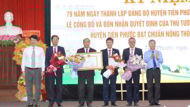 Công bố Quyết định của Thủ tướng Chính phủ công nhận huyện Tiên Phước là huyện nông thôn mới tỉnh Quảng Nam