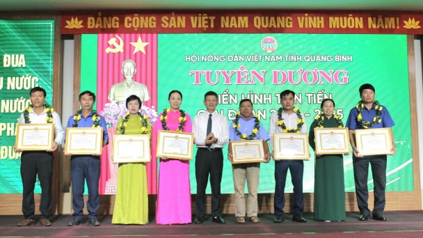 Quảng Bình: Tuyên dương 90 điển hình nông dân tiên tiến giai đoạn 2020–2025