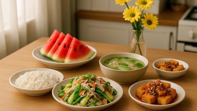 Bữa cơm tối 120 nghìn: Gỏi ức gà xe phay, đậu hũ chiên sả ớt hấp dẫn cuối tuần