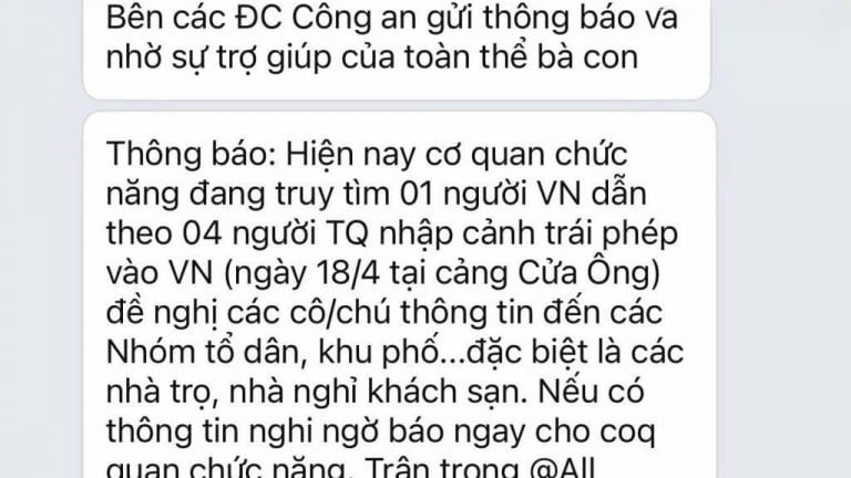 Công an nhờ người dân trợ giúp truy tìm nhóm người Trung Quốc nhập cảnh trái phép vùng biển Quảng Ninh