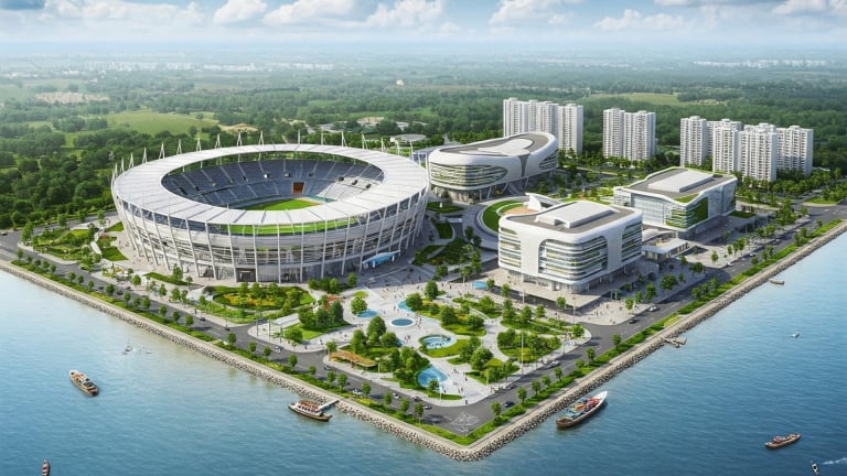 AI và ảnh: Siêu dự án lấn biển quy mô hàng đầu thế giới tại TP HCM trông thế nào sau khi hoàn thành?