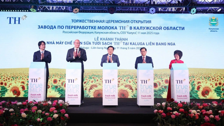 Tập đoàn TH khánh thành Nhà máy chế biến sữa công suất hàng đầu Liên bang Nga