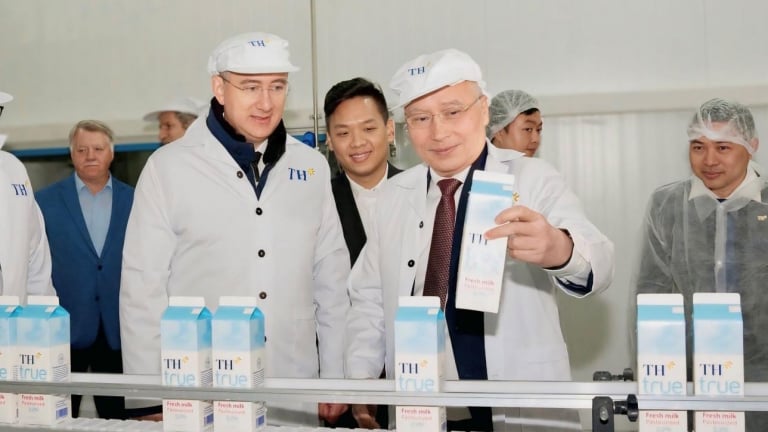 Mục sở thị bên trong Nhà máy sữa tươi TH true MILK công suất hàng đầu Liên bang Nga vừa khánh thành