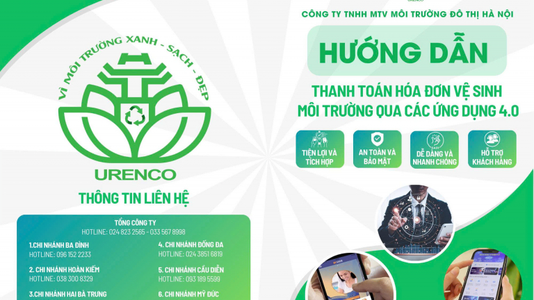 Thanh toán tiền dịch vụ vệ sinh môi trường an toàn, tiện lợi, nhanh chóng