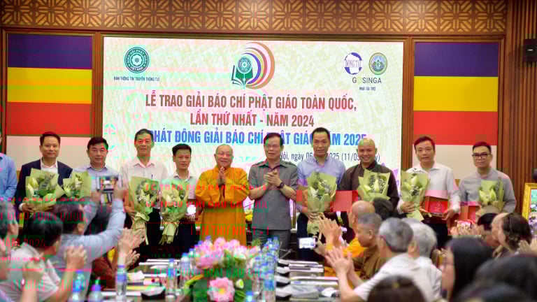 Vinh danh 36 tác phẩm xuất sắc nhất đoạt giải Báo chí Phật giáo 2024