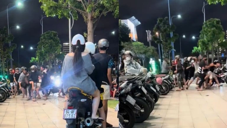 Thanh niên bị nhóm người vây đánh bằng nón bảo hiểm, tay trong khu đô thị Sala