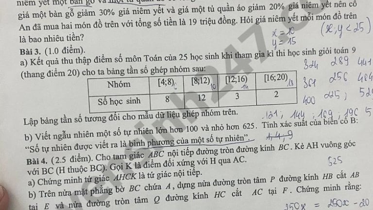Đề thi môn Toán vào lớp 10 năm 2025 của Kiên Giang có gợi ý đáp án 
