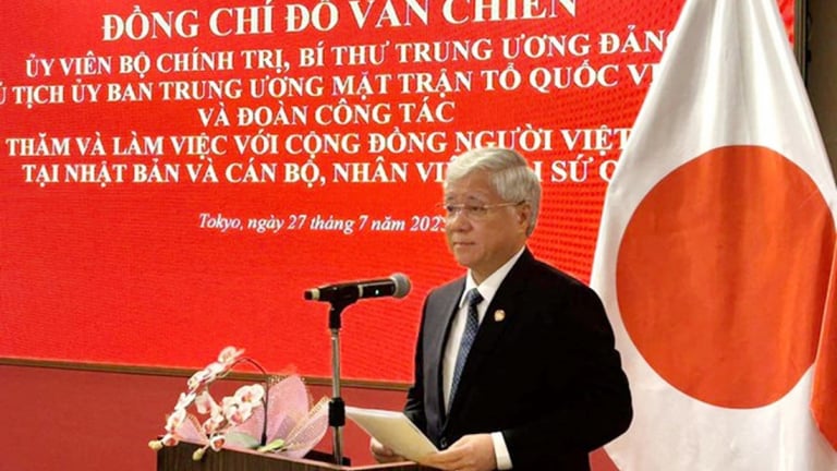 Chủ tịch Ủy ban Trung ương MTTQ Việt Nam Đỗ Văn Chiến thăm và làm việc tại Nhật Bản