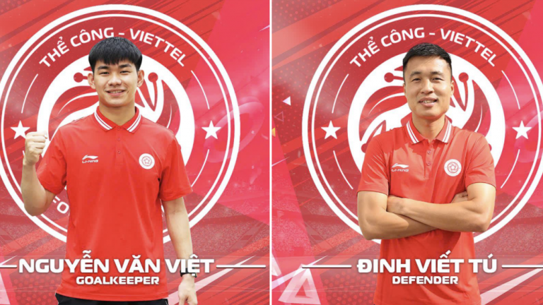 Thể Công Viettel chiêu mộ 9 tân binh