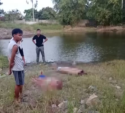 Hai cháu nhỏ rủ nhau đi chơi từ sáng, đến chiều người dân bàng hoàng phát hiện 2 thi thể dưới hồ nước
