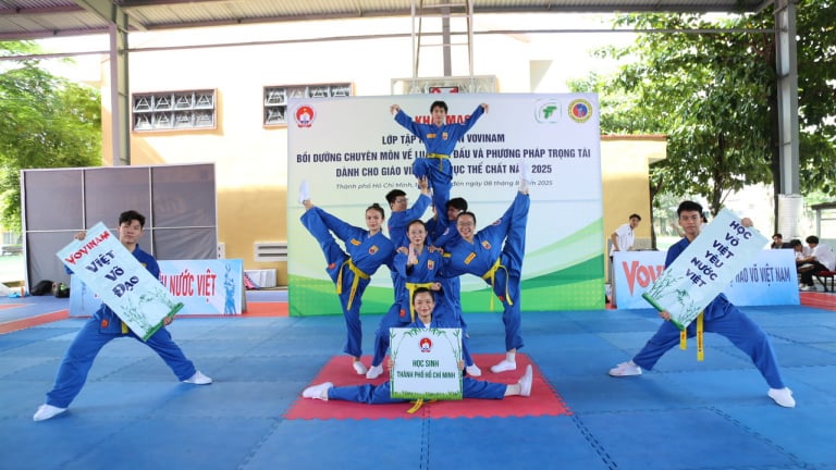 Tập huấn Vovinam cho giáo viên: Lan tỏa tinh thần võ Việt trong trường học ở TP.HCM
