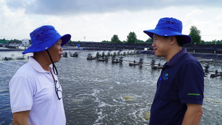 Nuôi tôm thẻ siêu thâm canh tuần hoàn không xả thải, bảo vệ môi trường, người tiêu dùng khỏe, nông dân Cà Mau làm giàu