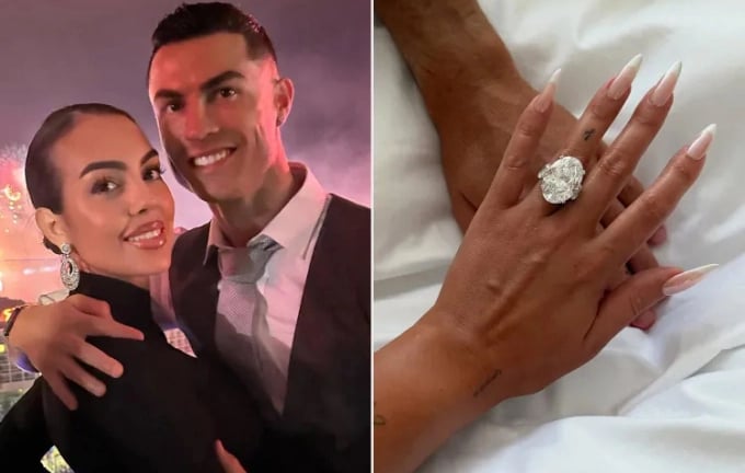 Cristiano Ronaldo tặng bạn gái nhẫn đính hôn trị giá 5 triệu USD
