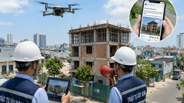 Đà Nẵng mở rộng 'mắt thần' phát hiện công trình xây dựng trái phép bằng drone và phản ánh người dân