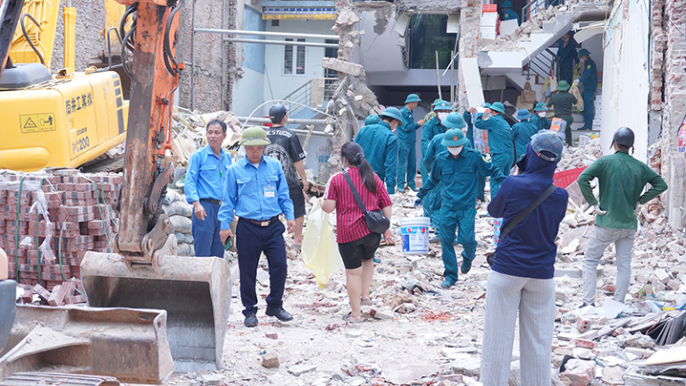 Phường Bắc Giang, tỉnh Bắc Ninh (địa phận thành phố Bắc Giang cũ), hỗ trợ hộ dân có nhà bị nghiêng nứt
